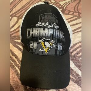 Black and White Stanley Cup Champions Cap